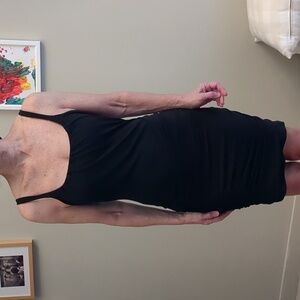 Graham and Spencer Black mini dress with ruching